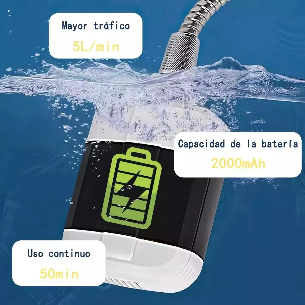 Ducha Portátil Recargable