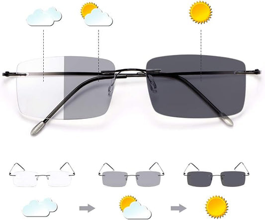 Gafas Multifocales Fotocromáticas Anti Luz Azul Progresivas
