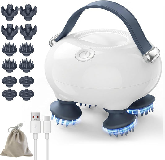 Masajeador Eléctrico de Cabello Alivia Migrañas y Estrés