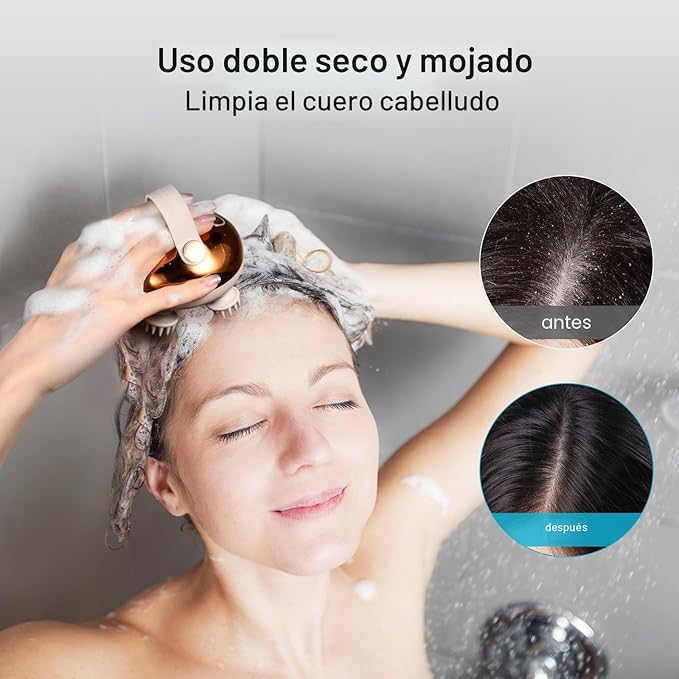 Masajeador Eléctrico de Cabello Alivia Migrañas y Estrés